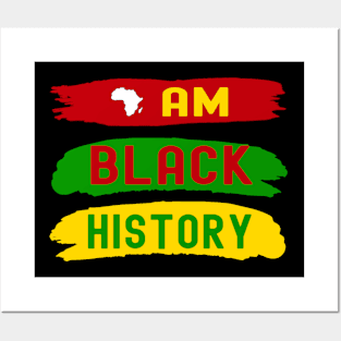 I Am Black History Month African American Pride Posters and Art